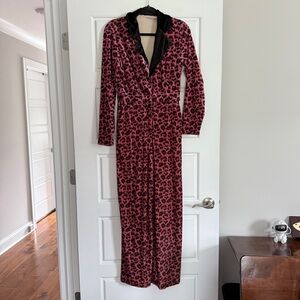 Leopard Print Long Sleeve jumpsuit